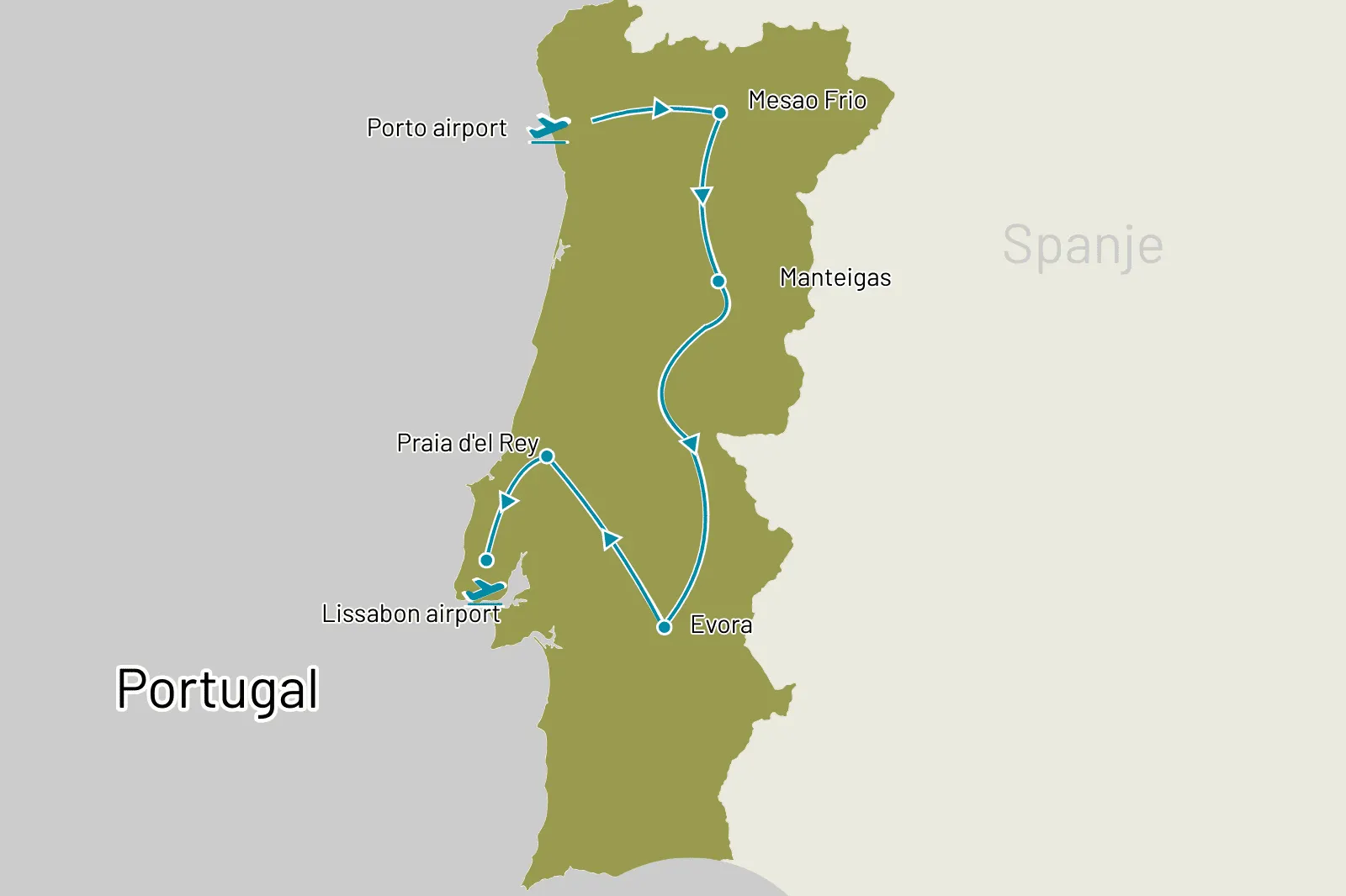 Fly-drive Portugal deluxe (hotels) 12 dagen