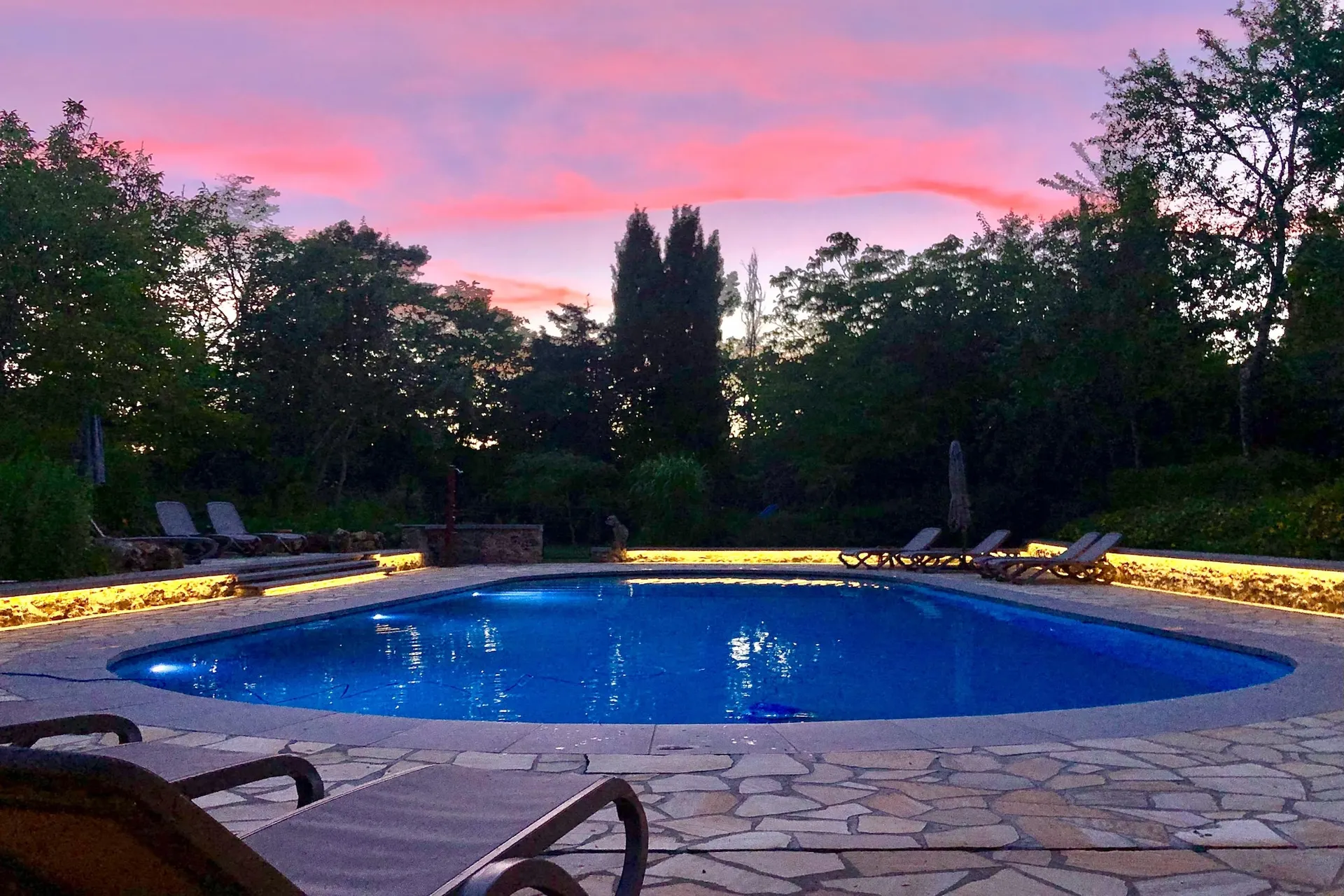 Piscine maison de vacances