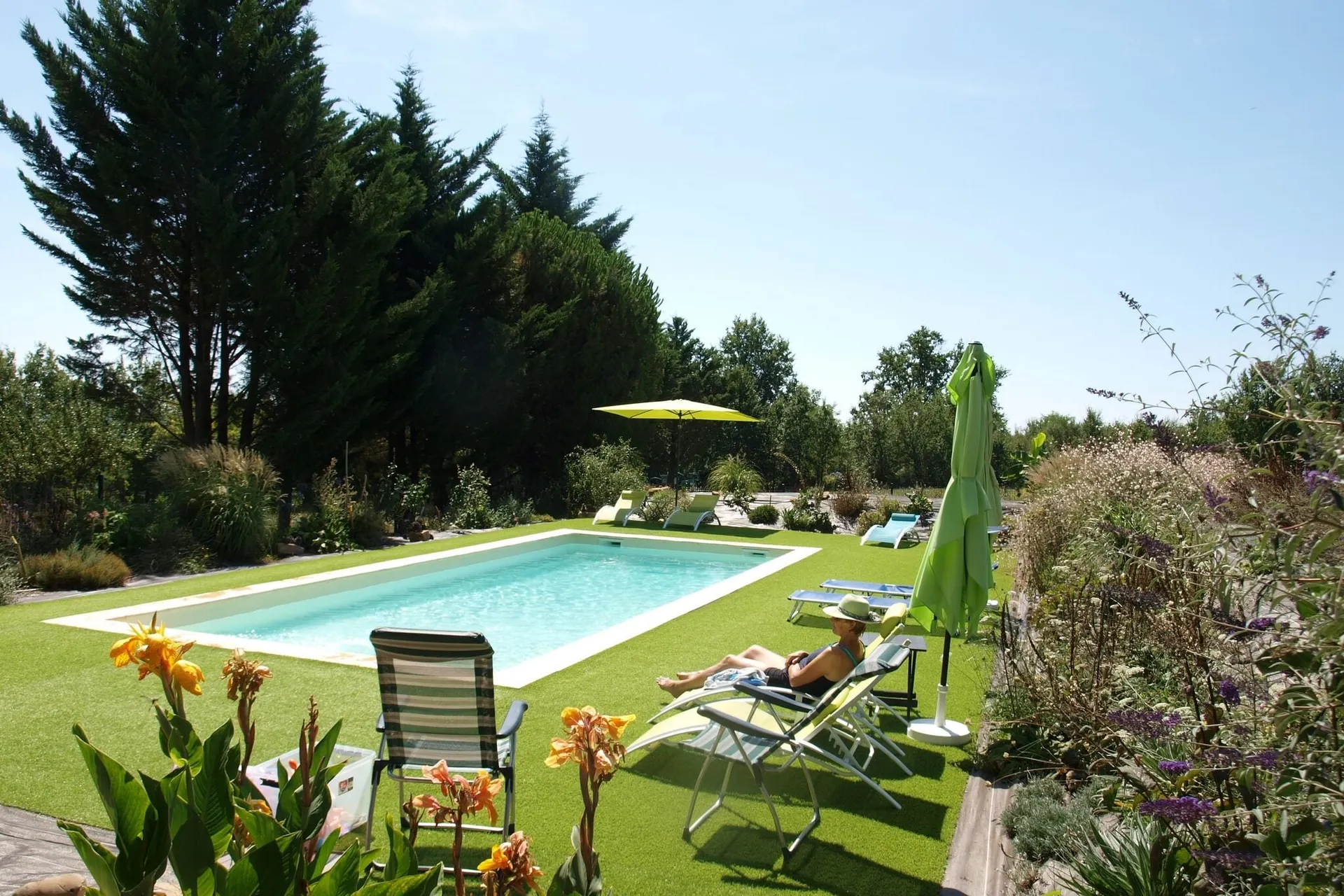 Piscine maison de vacances