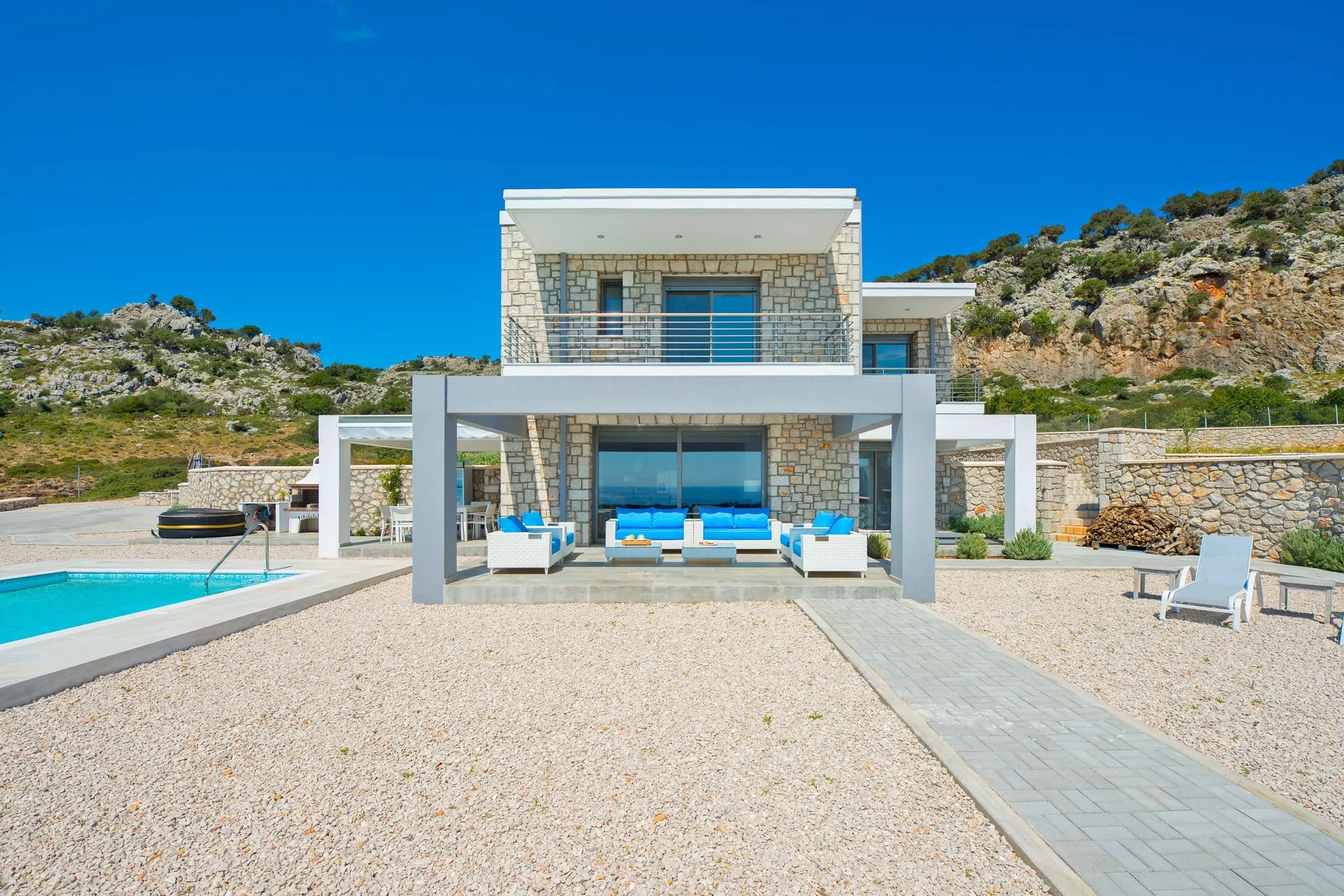 Exterieur vakantiehuis (zomer)