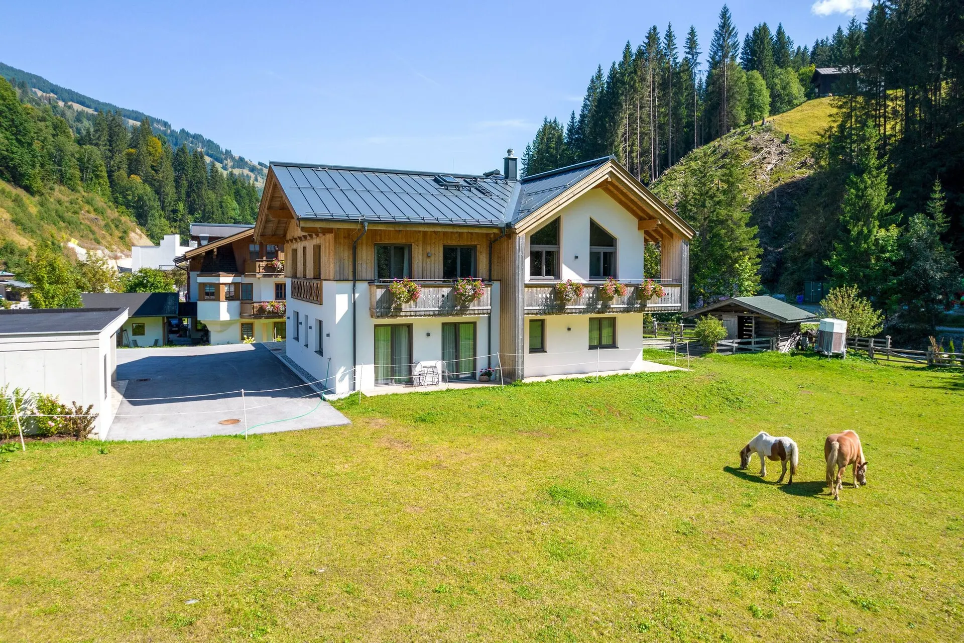 Exterieur vakantiehuis (zomer)