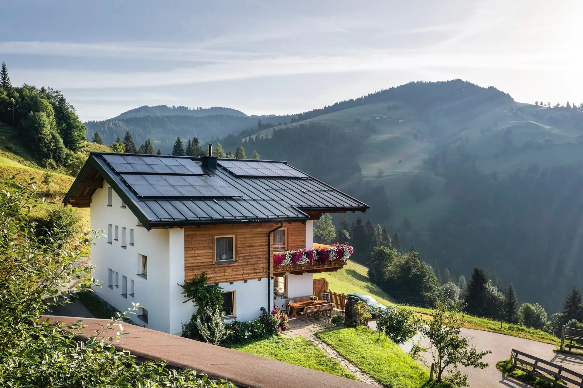 Exterieur vakantiehuis (zomer)