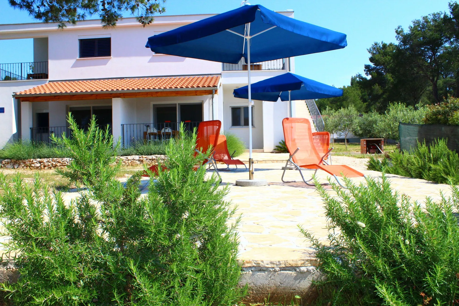 Exterieur vakantiehuis (zomer)