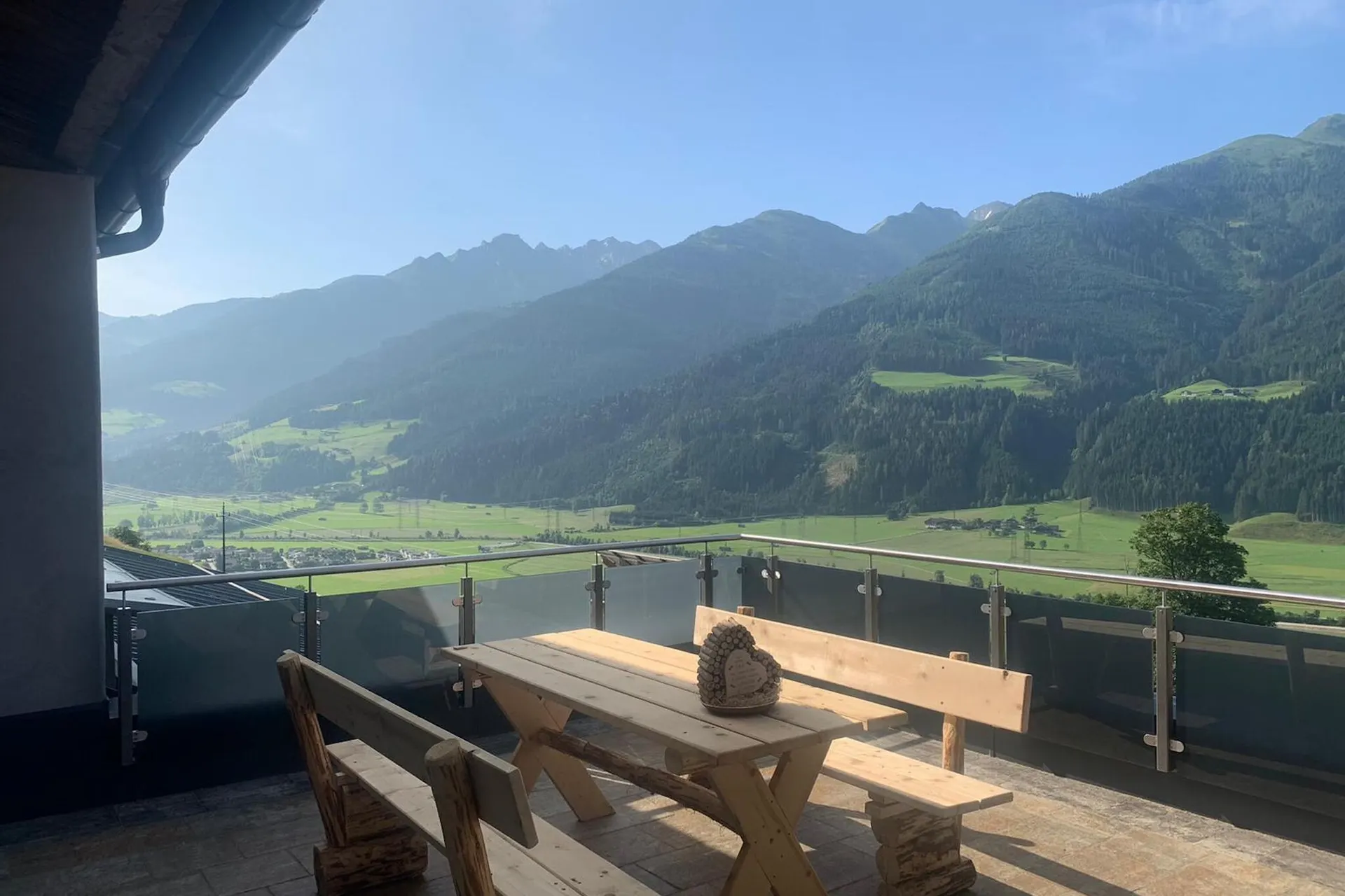 Vue de la maison de vacances (été)