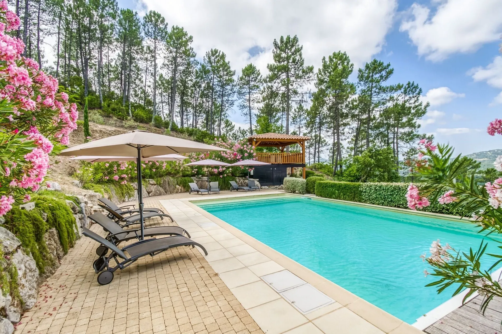 Piscine maison de vacances
