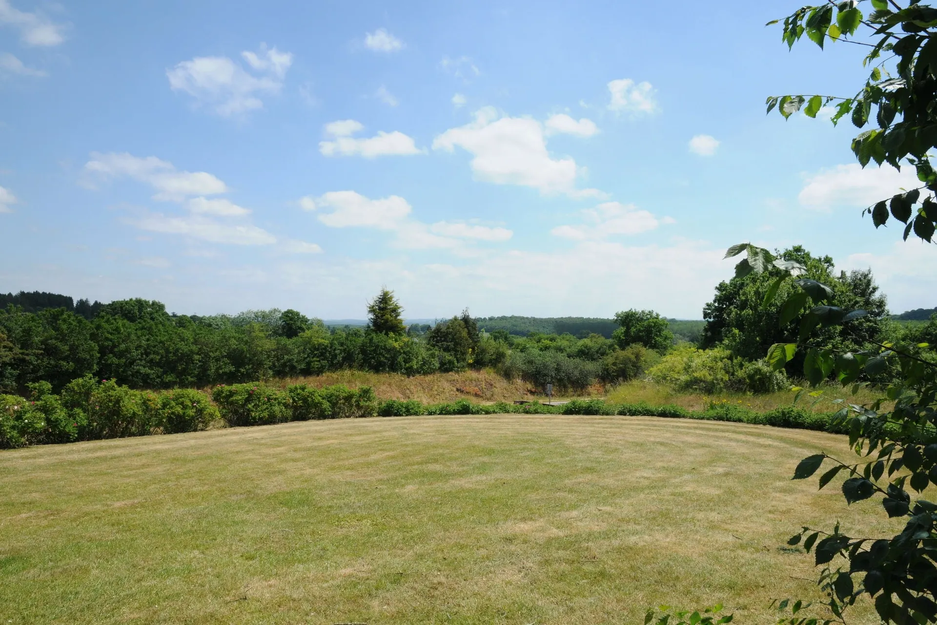 Uitzicht van vakantiehuis (zomer)