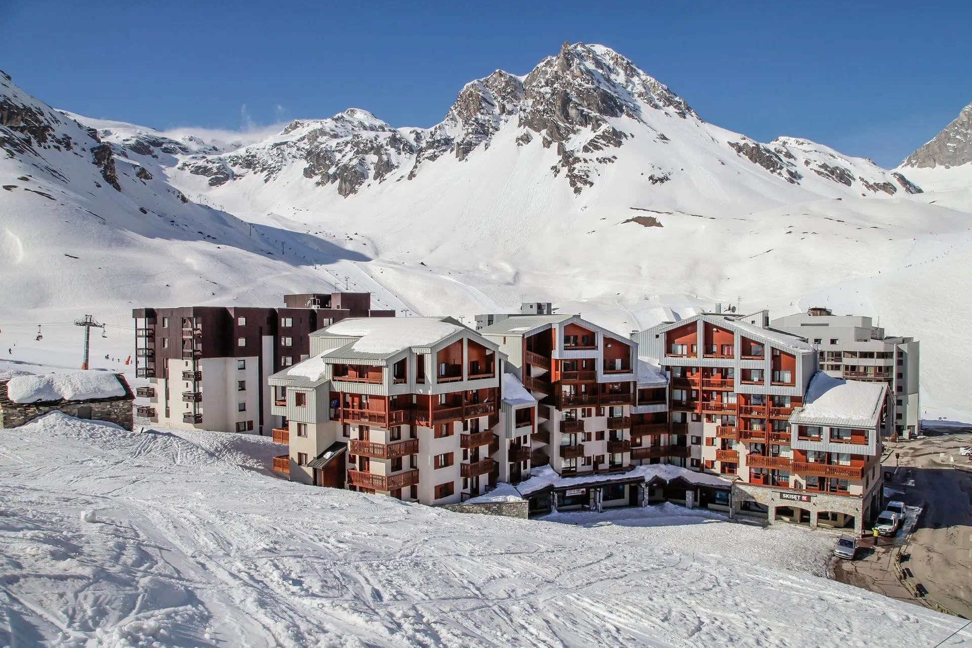 Exterieur vakantiehuis (winter)