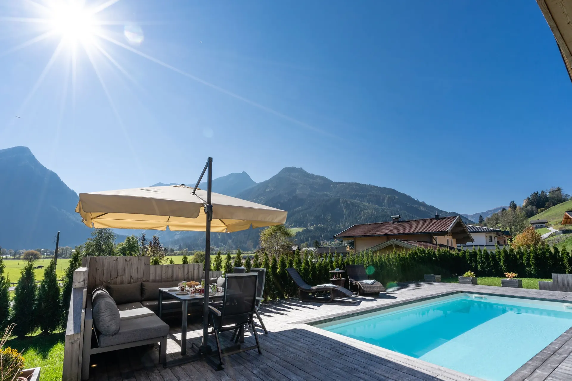 Piscine maison de vacances