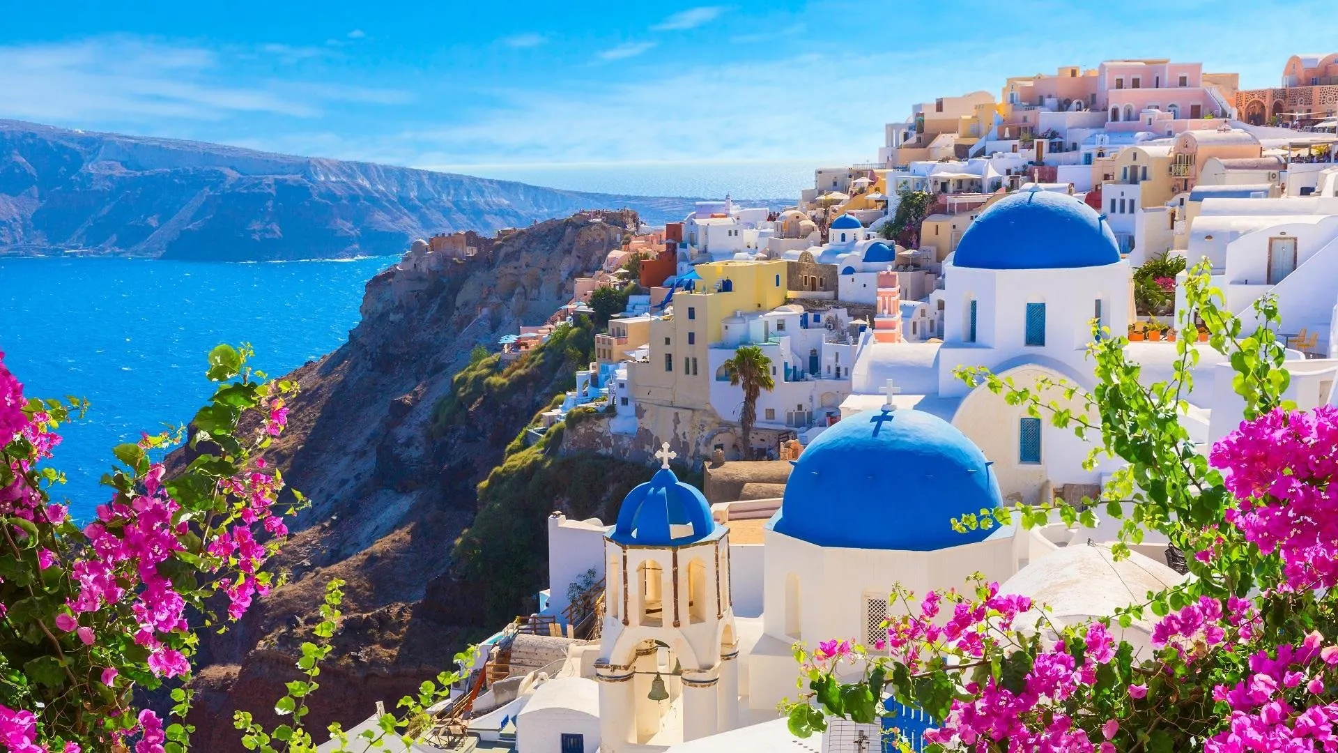 Het pittoreske Santorini van Griekenland