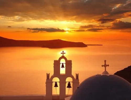 Santorini - zonsondergang