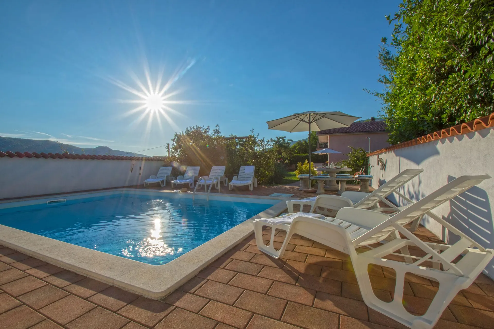 Piscine maison de vacances