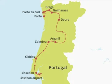 Fly-drive Noord, Centraal en Lissabon (hotels) 11 dagen