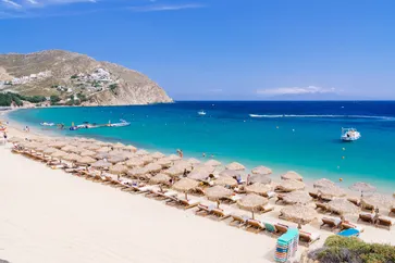 Strand op Mykonos