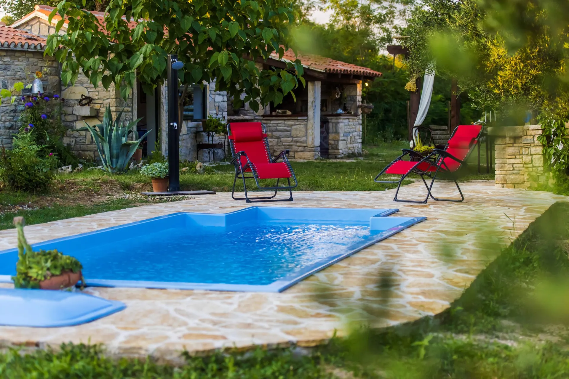 Piscine maison de vacances