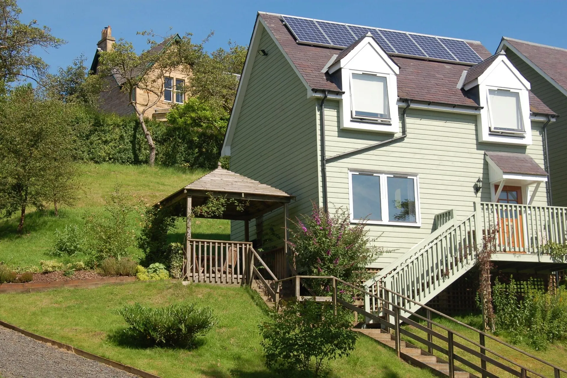 Exterieur vakantiehuis (zomer)