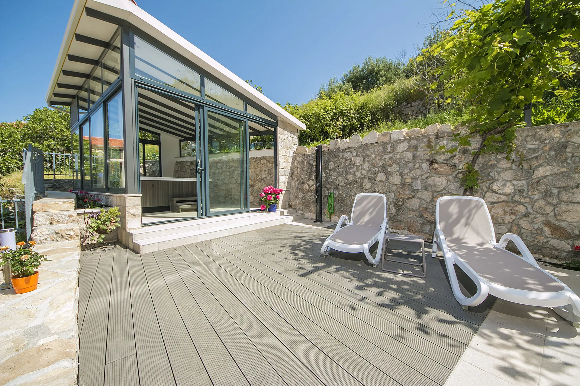 Extérieur maison de vacances (été)