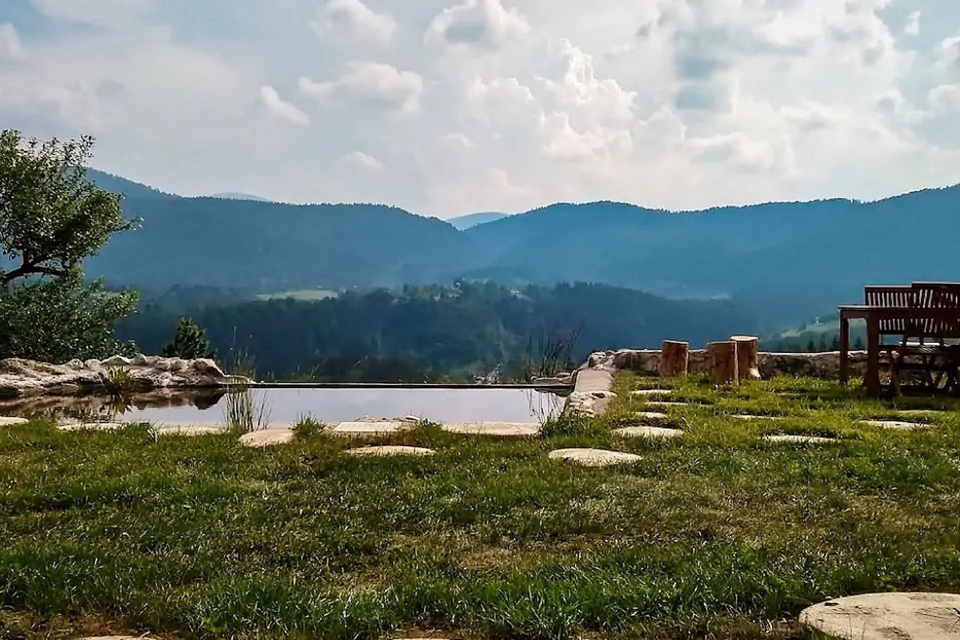Piscine maison de vacances