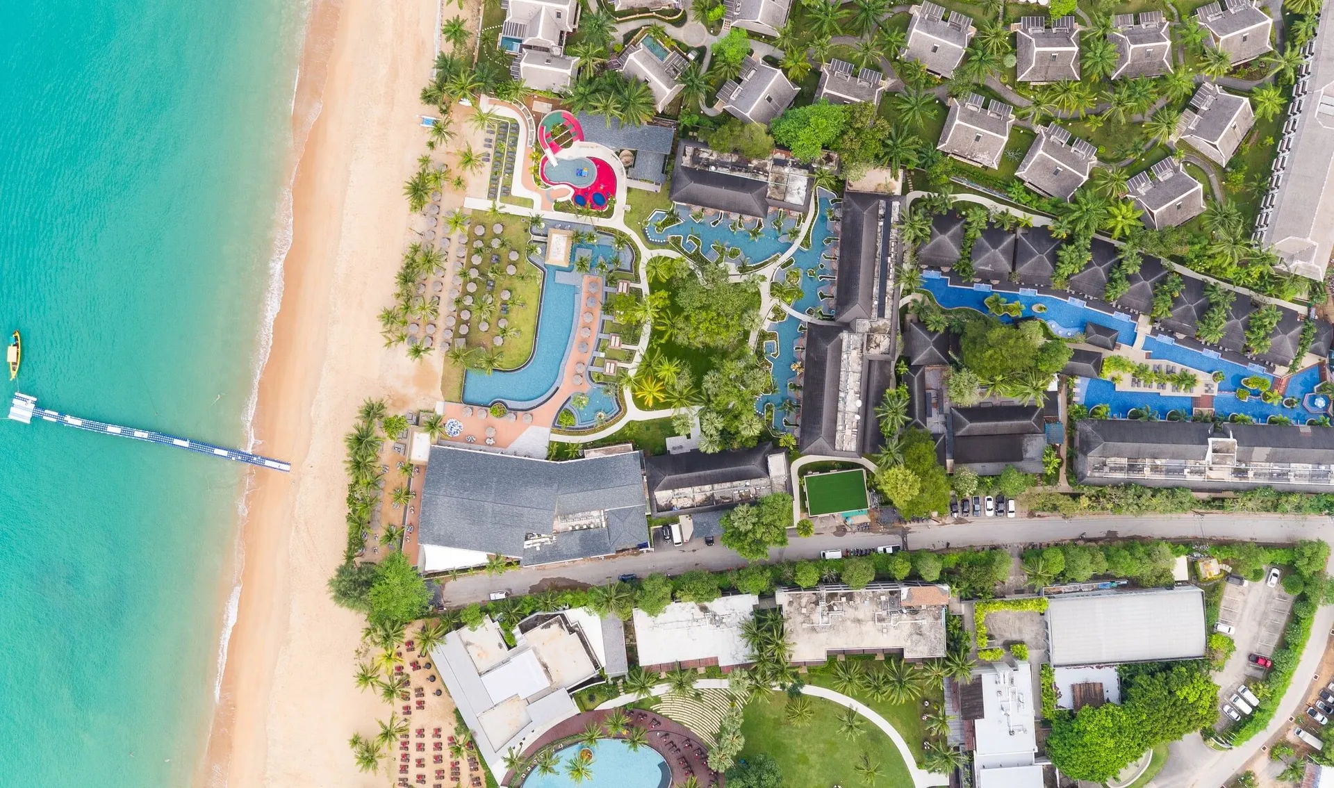 Bovenaanzicht resort
