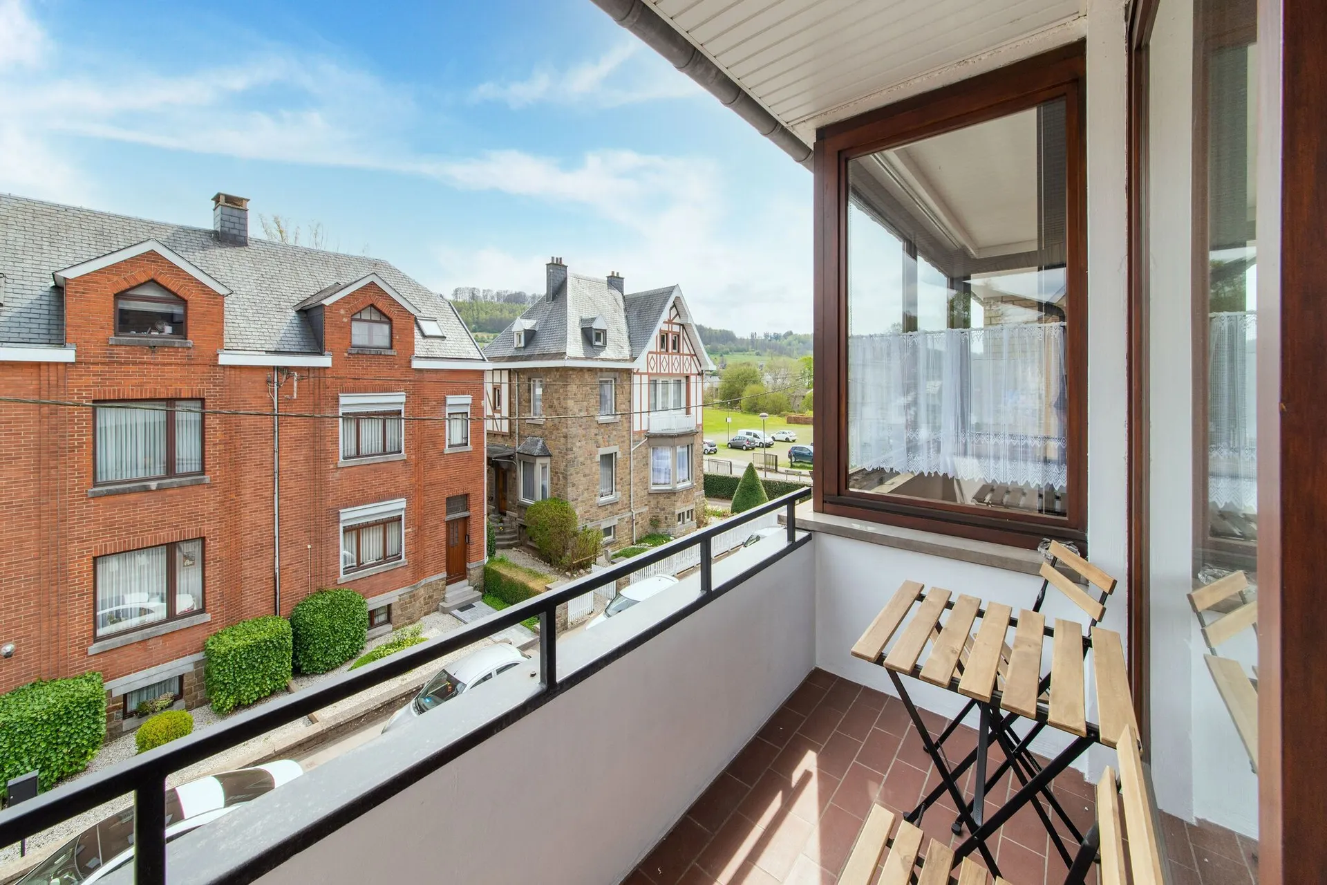 Uitzicht van vakantiehuis (zomer)