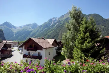 Uitzicht van vakantiehuis (zomer)