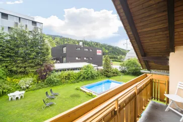 Uitzicht van vakantiehuis (zomer)