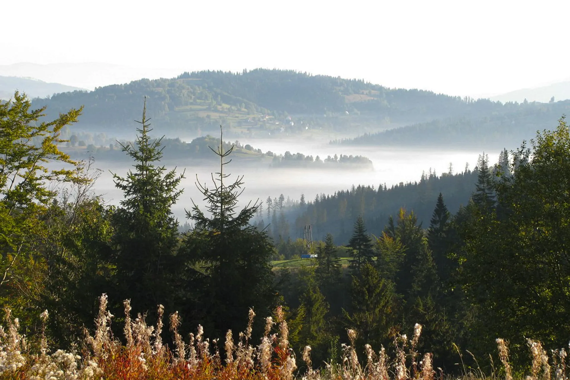 Vue de la maison de vacances (été)