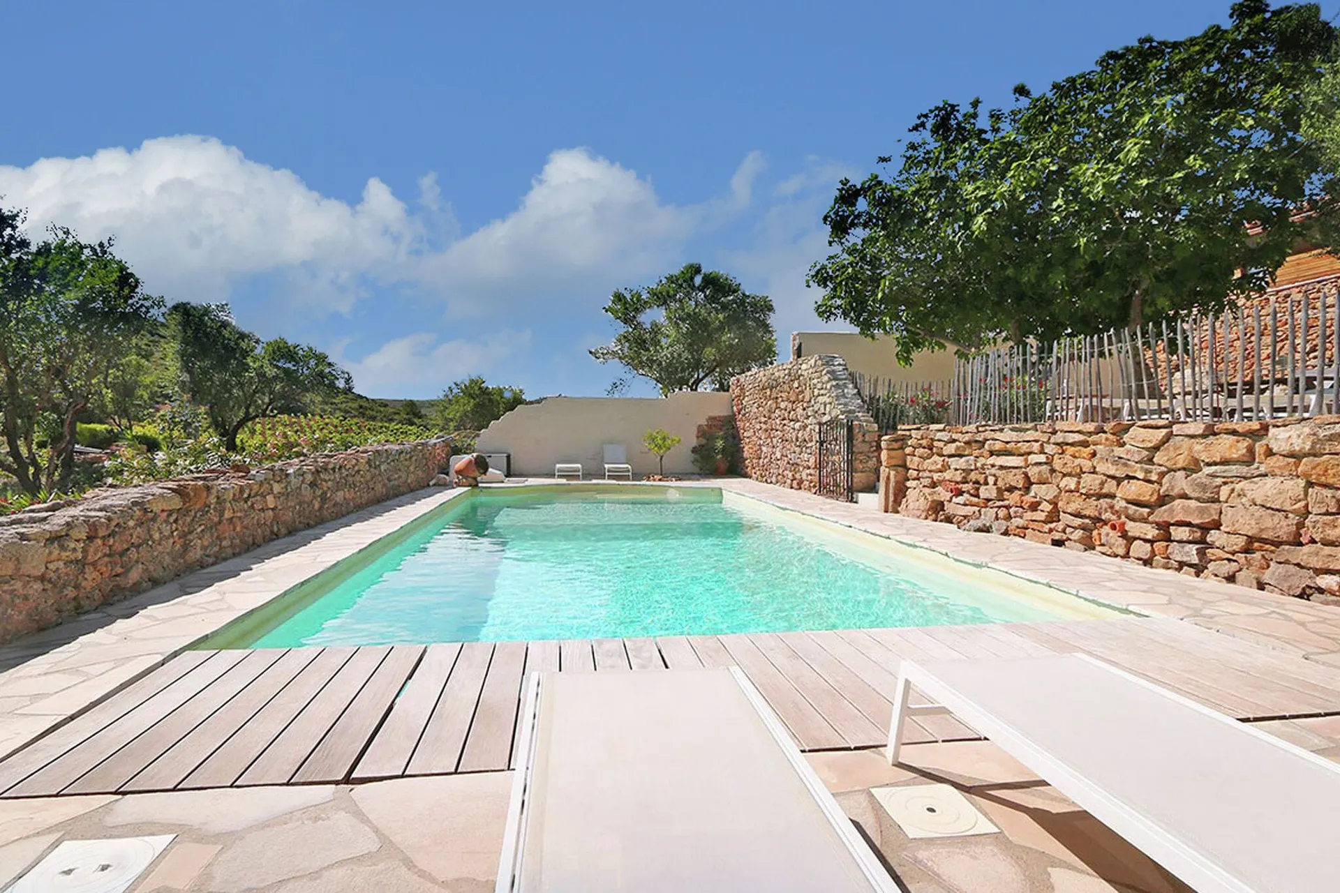 Piscine maison de vacances