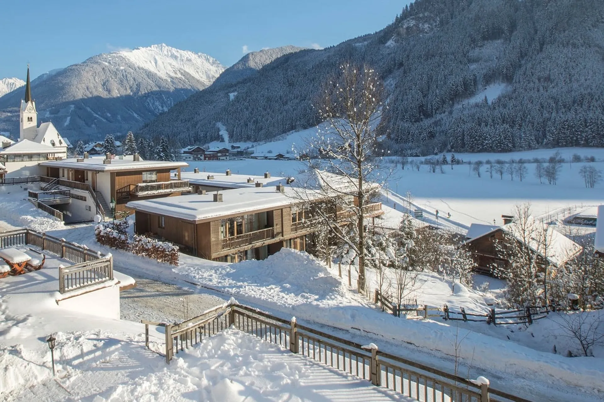 Exterieur vakantiehuis (winter)