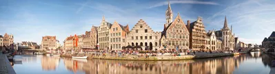 Historisch centrum Gent aan de Graslei en Korenlei