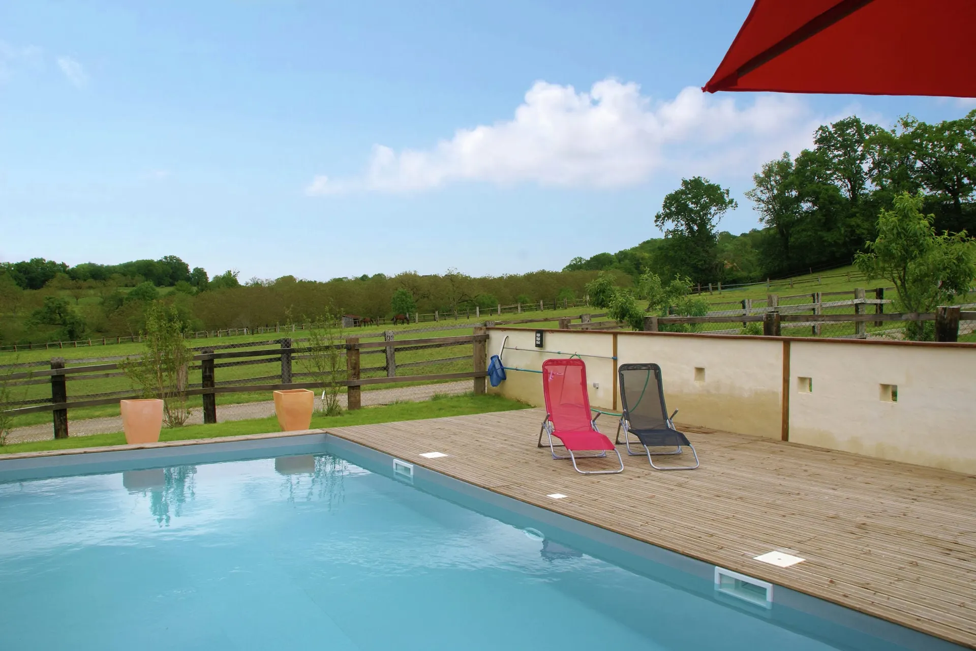 Piscine maison de vacances