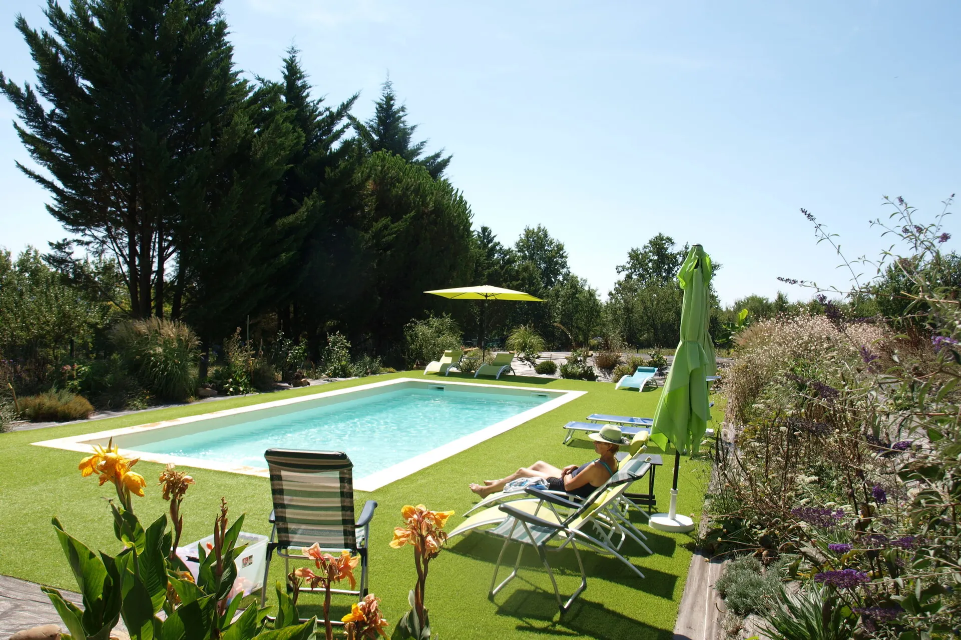 Piscine maison de vacances