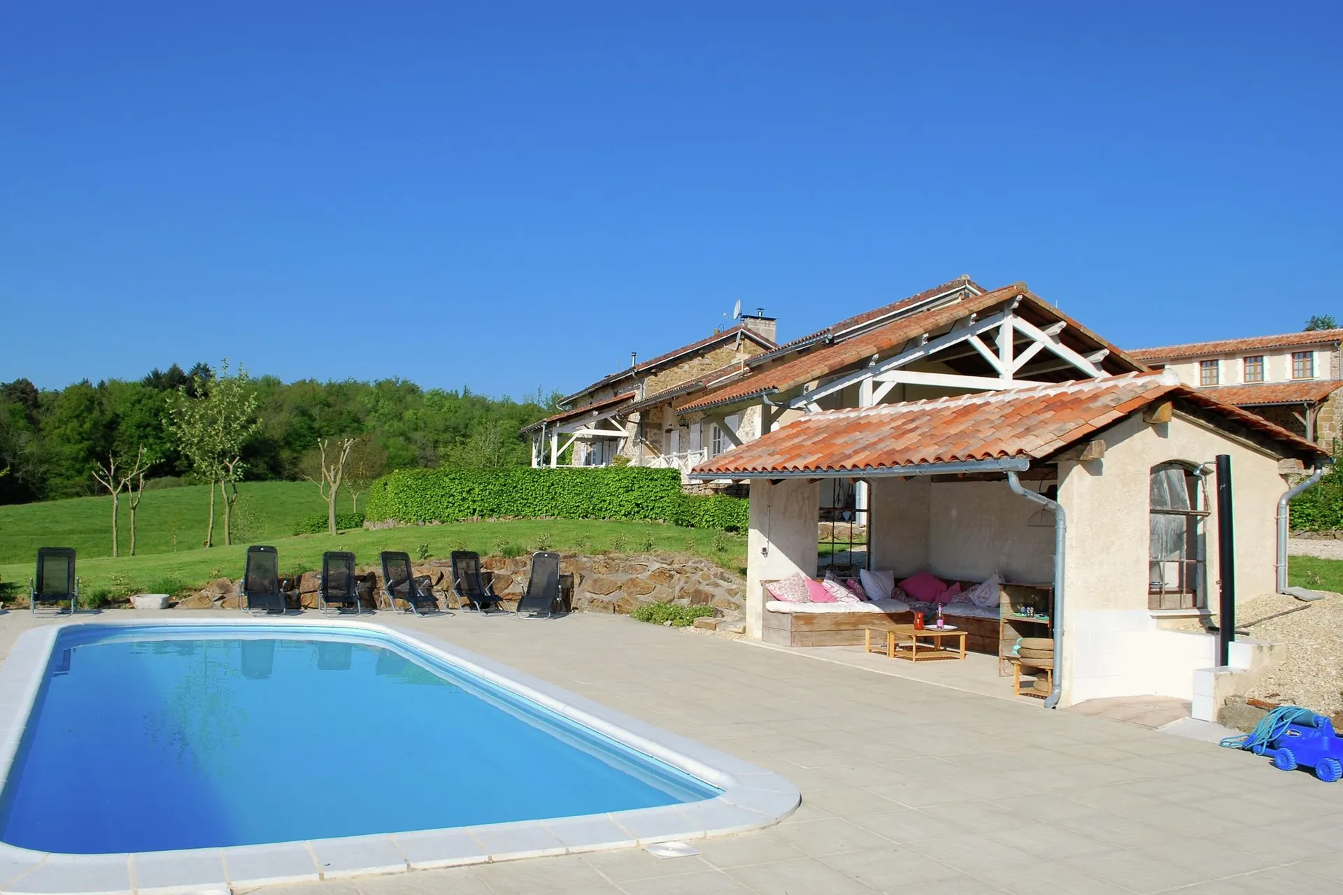 Piscine maison de vacances