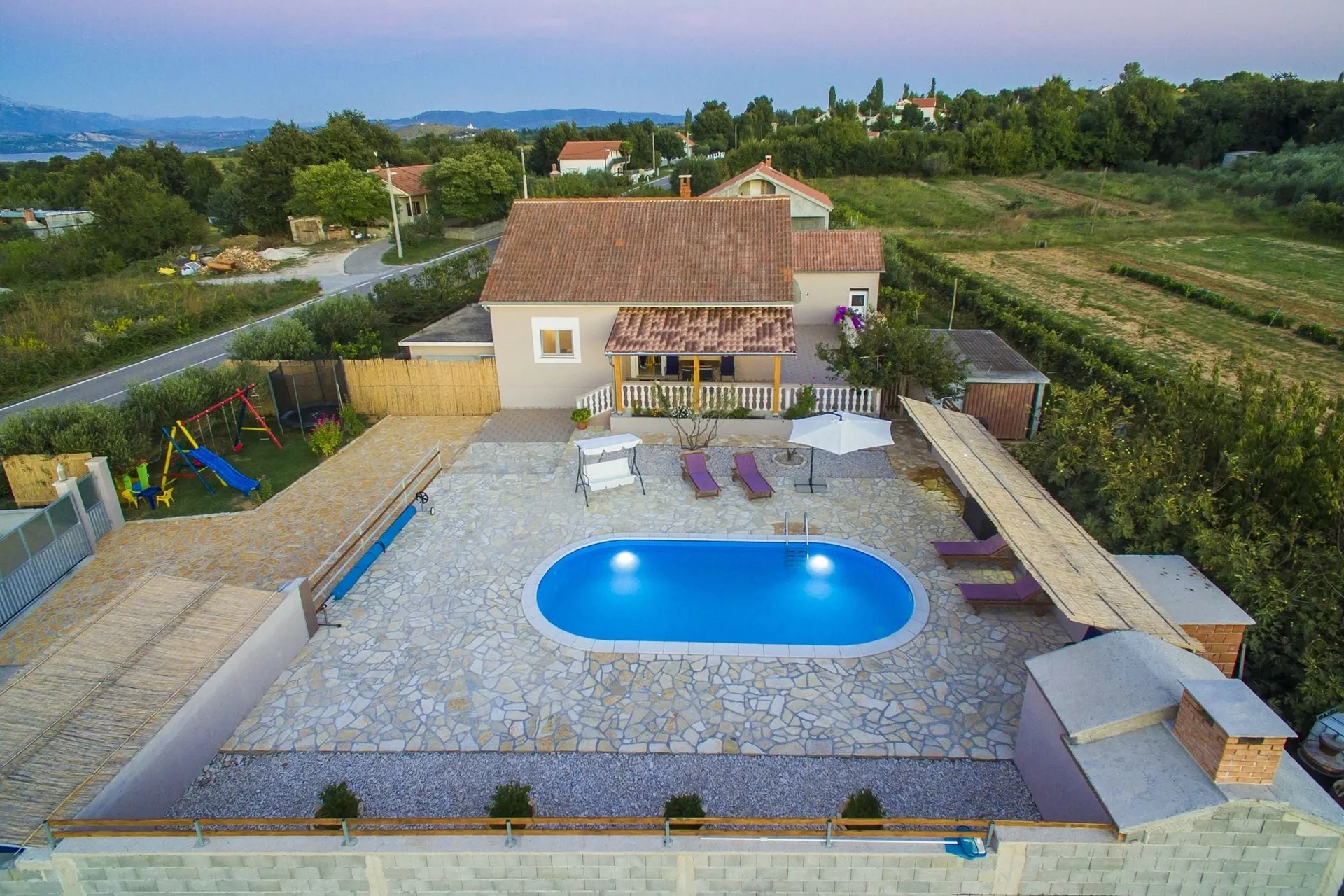 Extérieur maison de vacances (été)