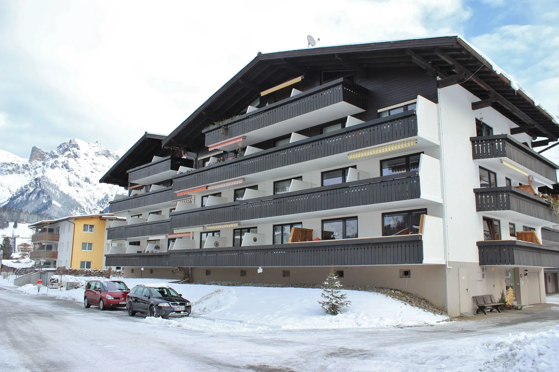 Exterieur vakantiehuis (winter)