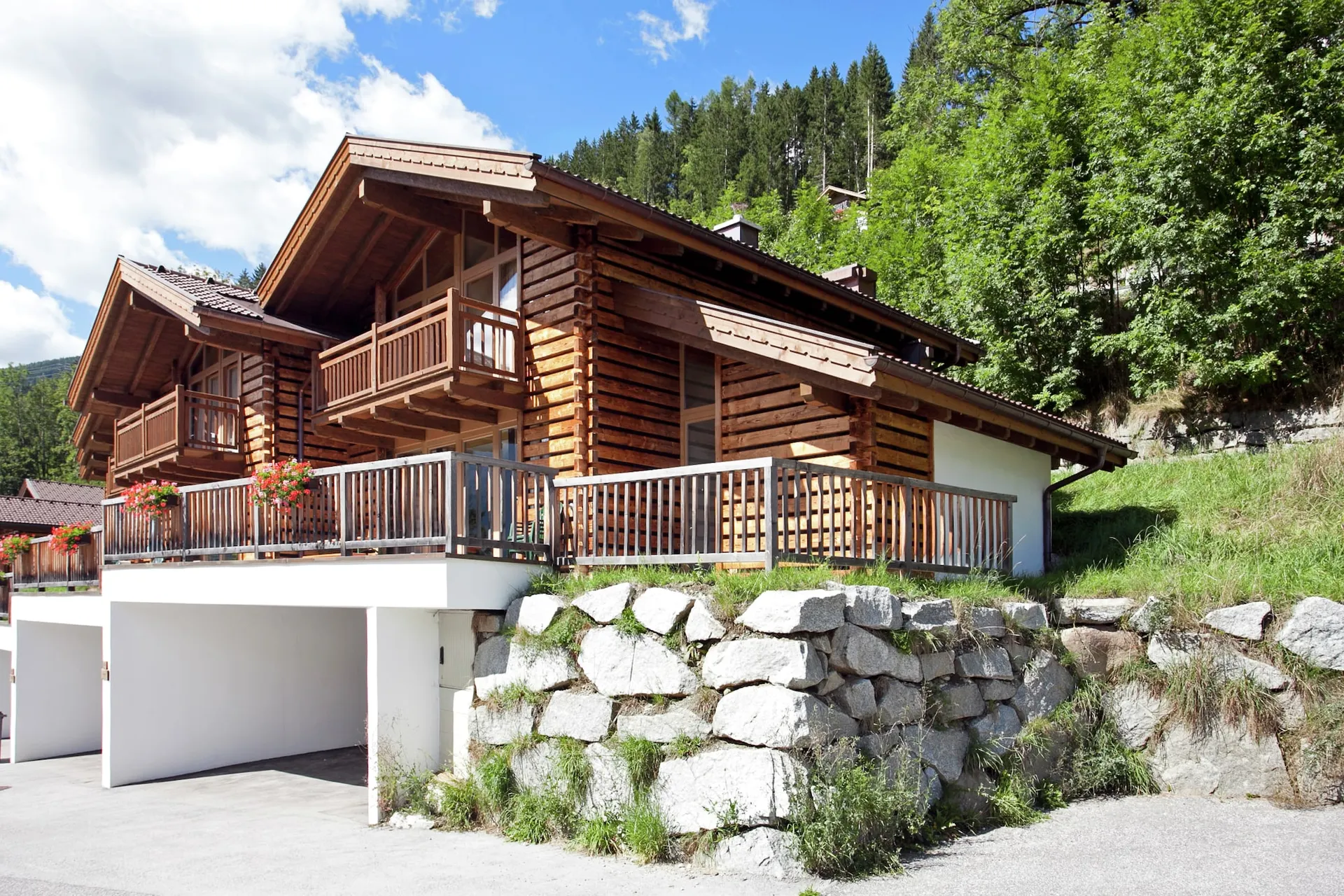 Exterieur vakantiehuis (zomer)