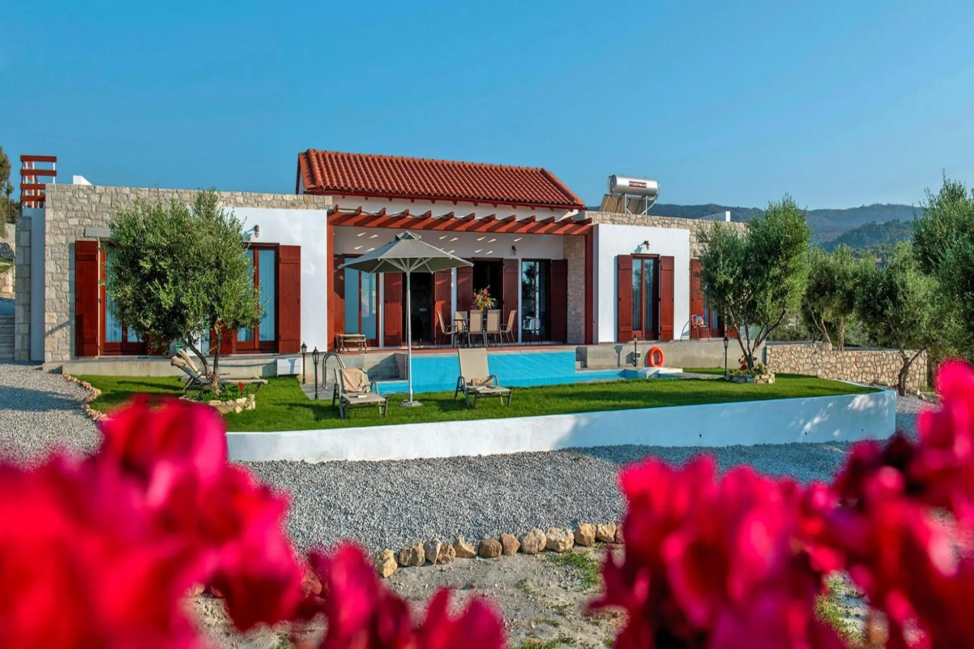 Extérieur maison de vacances (été)