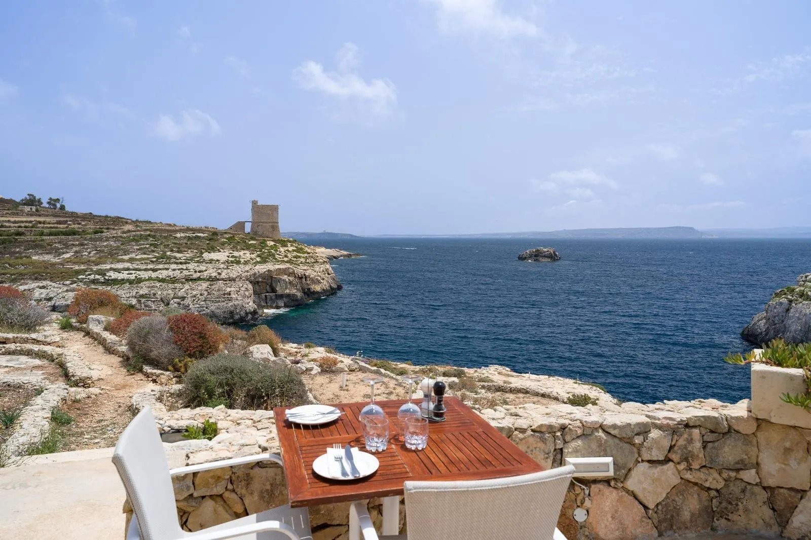 Hotel Ta' Cenc - Terras met uitzicht