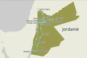 Fly-drive Verrassend Jordanië - Route