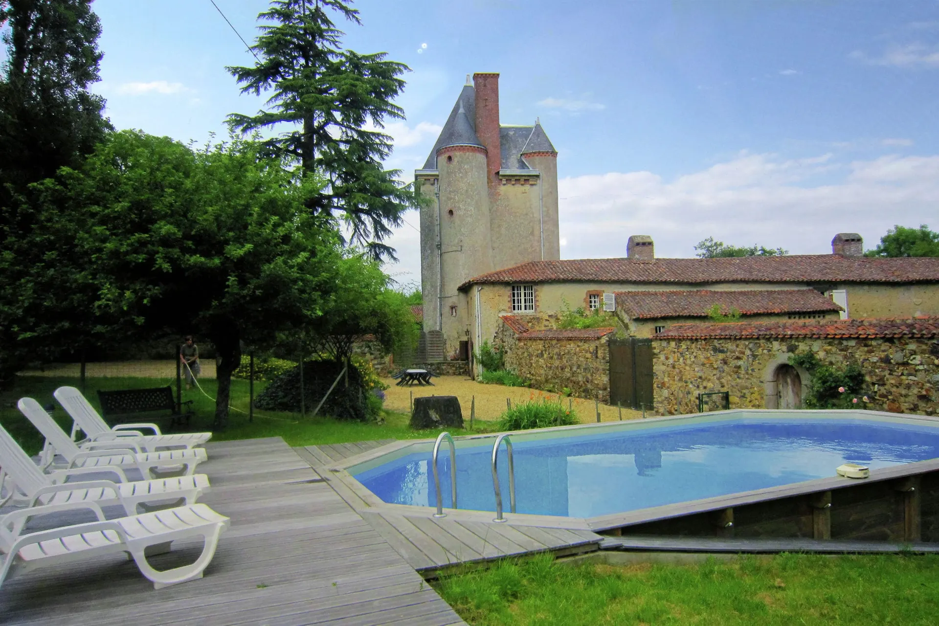 Piscine maison de vacances