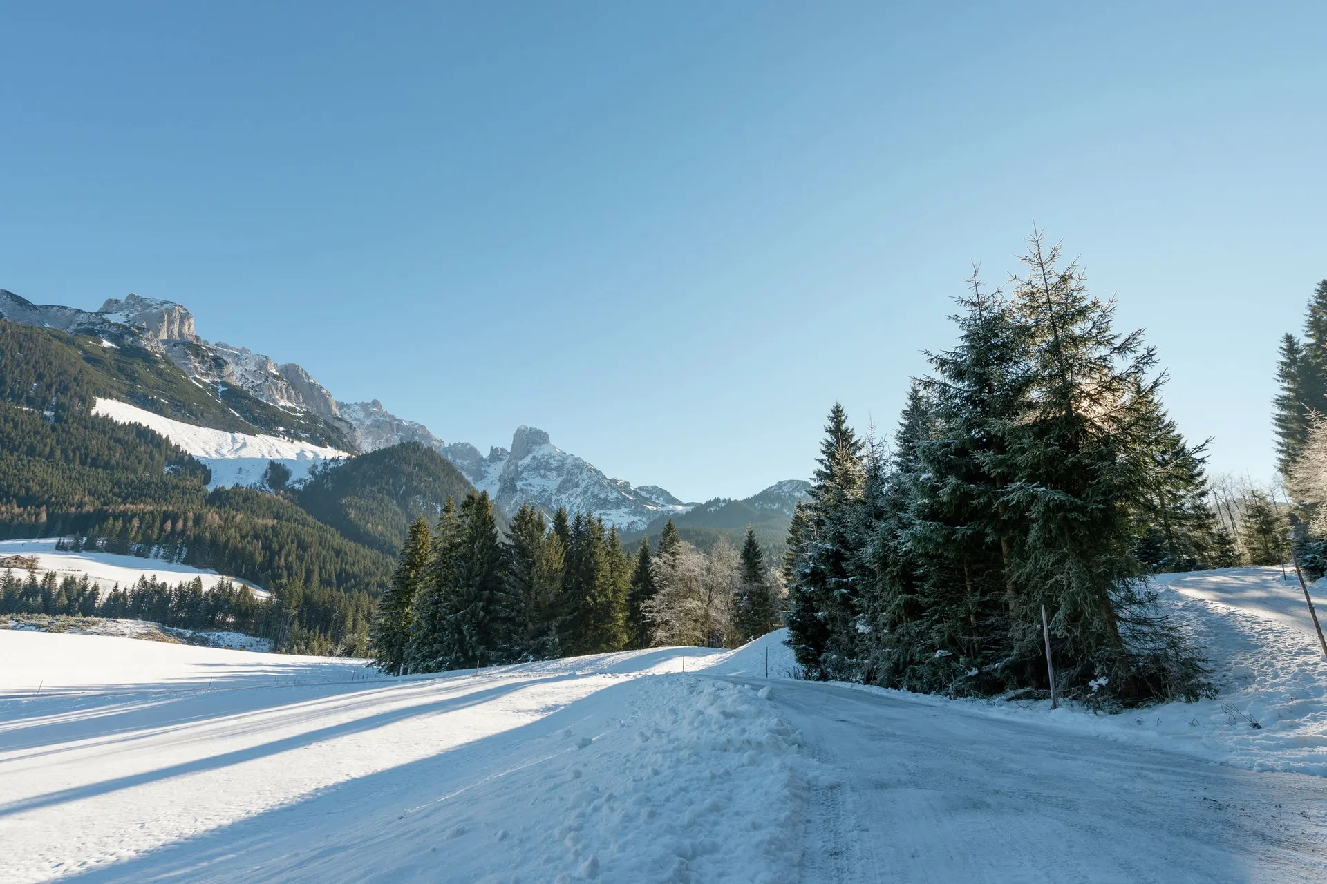 A proximité directe (hiver) (<1 km)