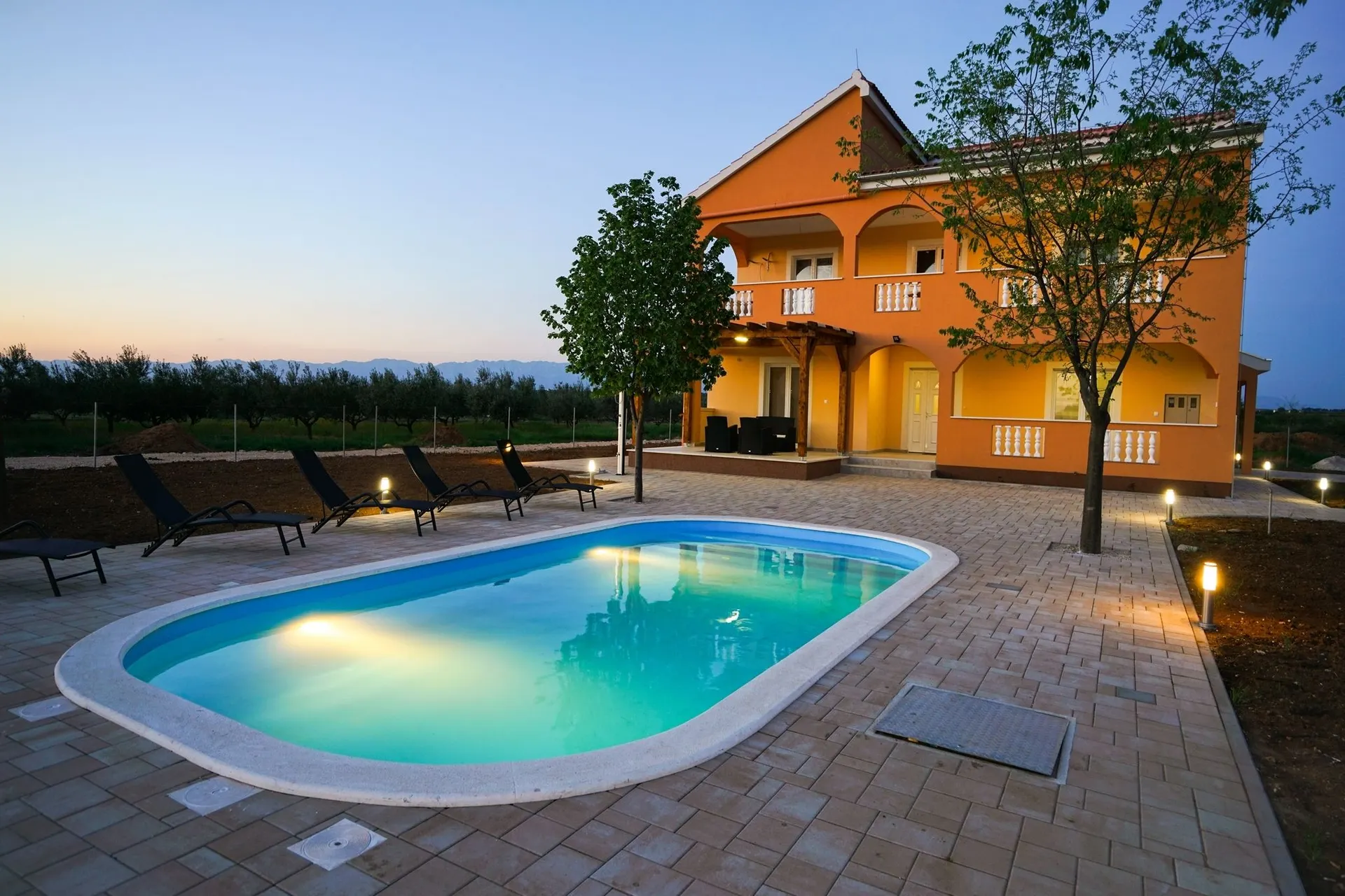 Piscine maison de vacances
