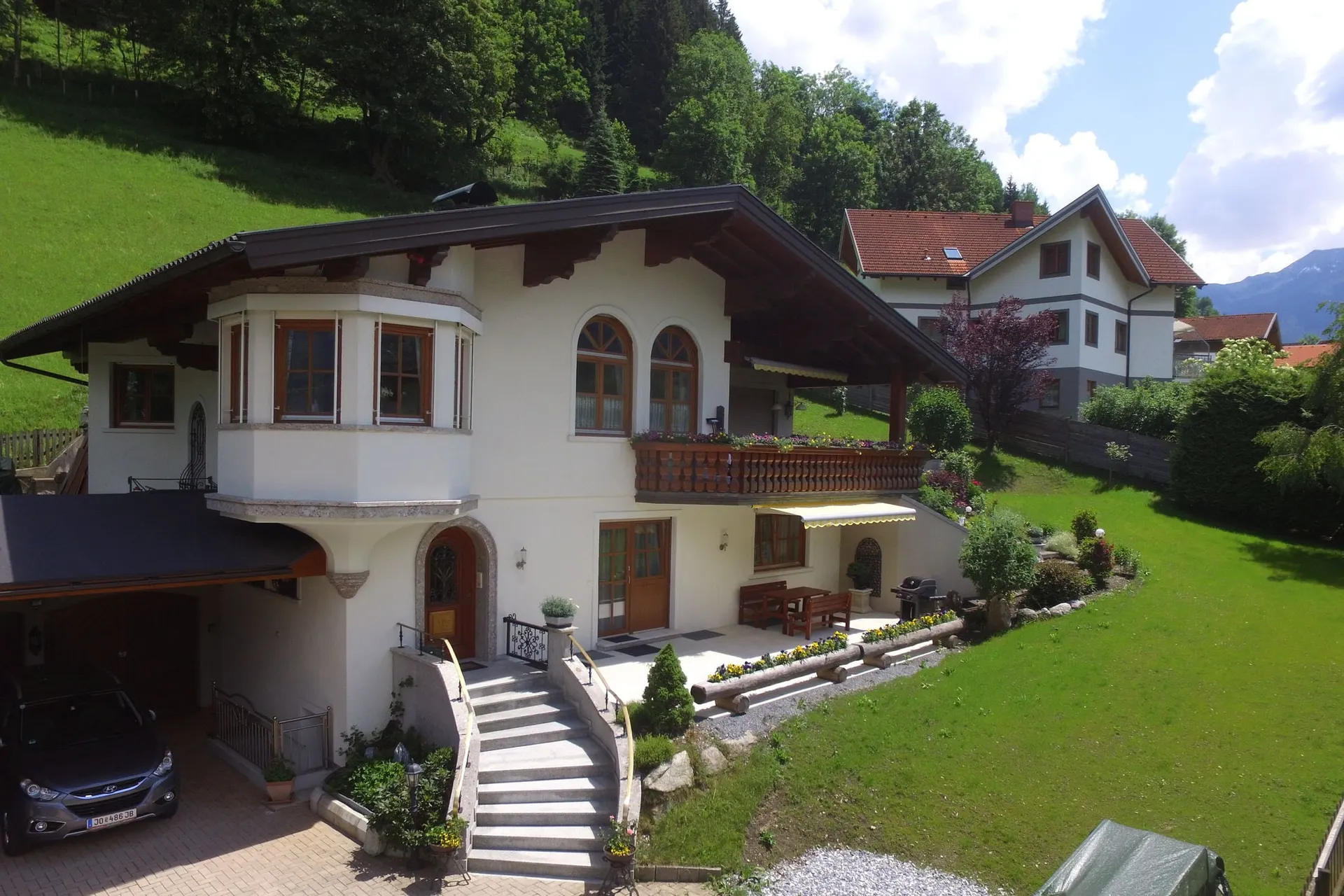 Exterieur vakantiehuis (zomer)