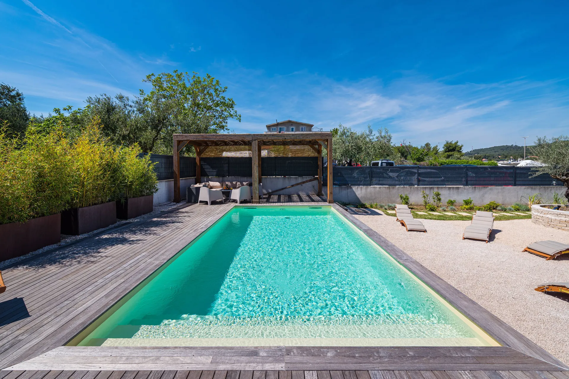 Piscine maison de vacances