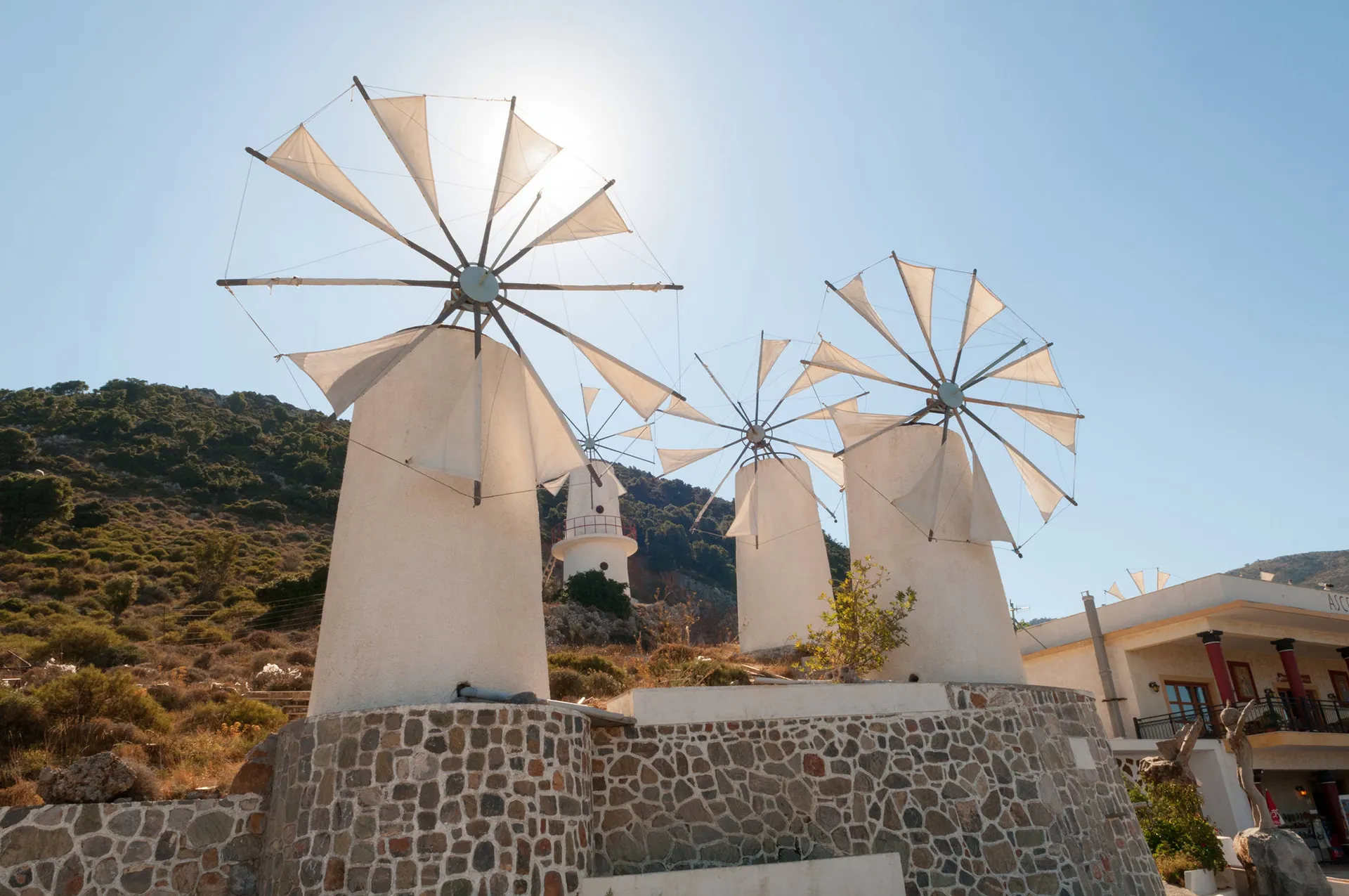 Oude windmolens op het Lassithi Plateau