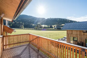 Uitzicht van vakantiehuis (zomer)