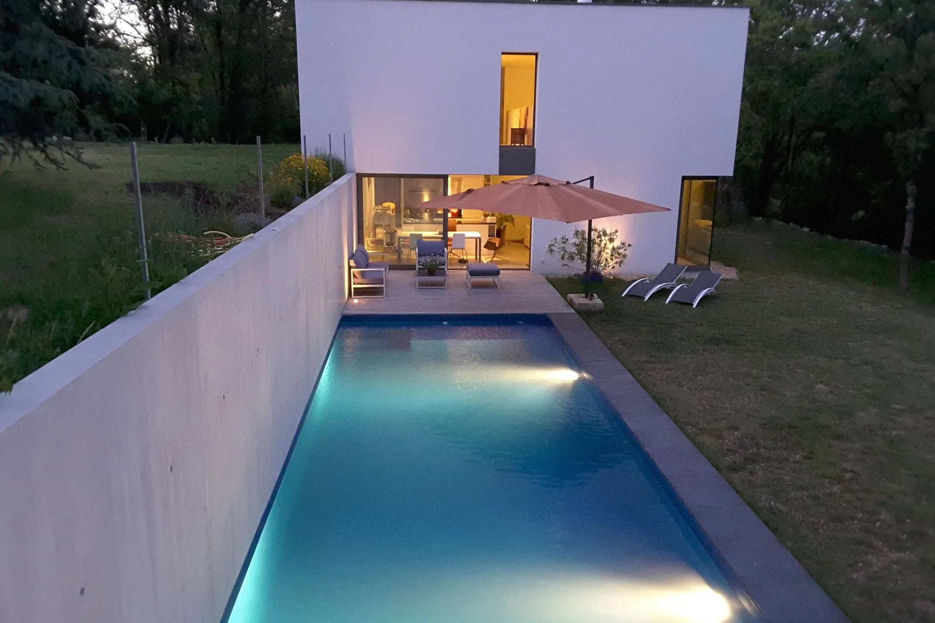 Piscine maison de vacances